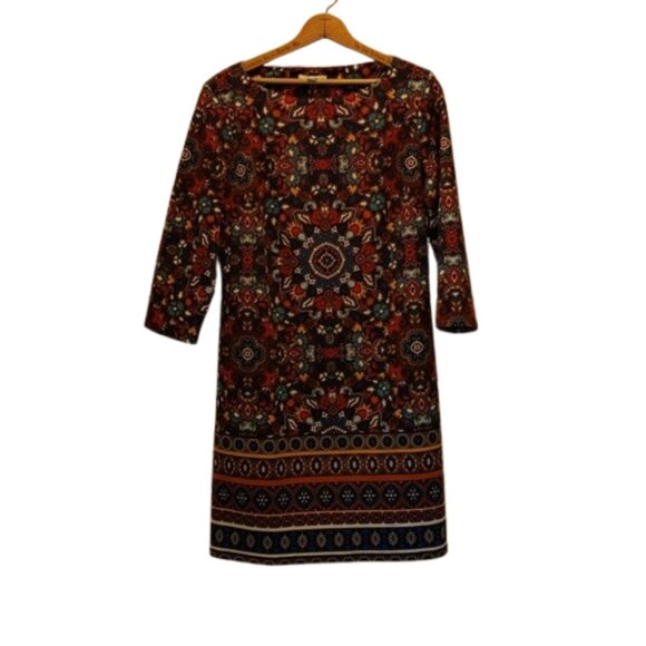 London Style Women's Size 16 Hippie Geometric Print One Piece Dress - Picture 12 of 12